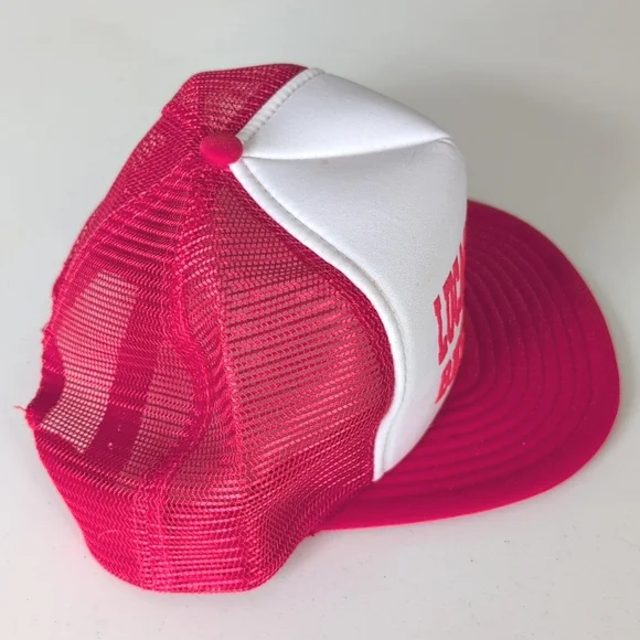 Vintage snap back mesh trucker hat. Lucas Motor Co. Designer Award Headwear.